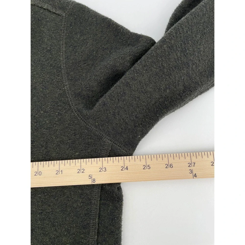Levi's Henley Sweater Mens Large Green Lightweight Pullover Long Sleeve Logo